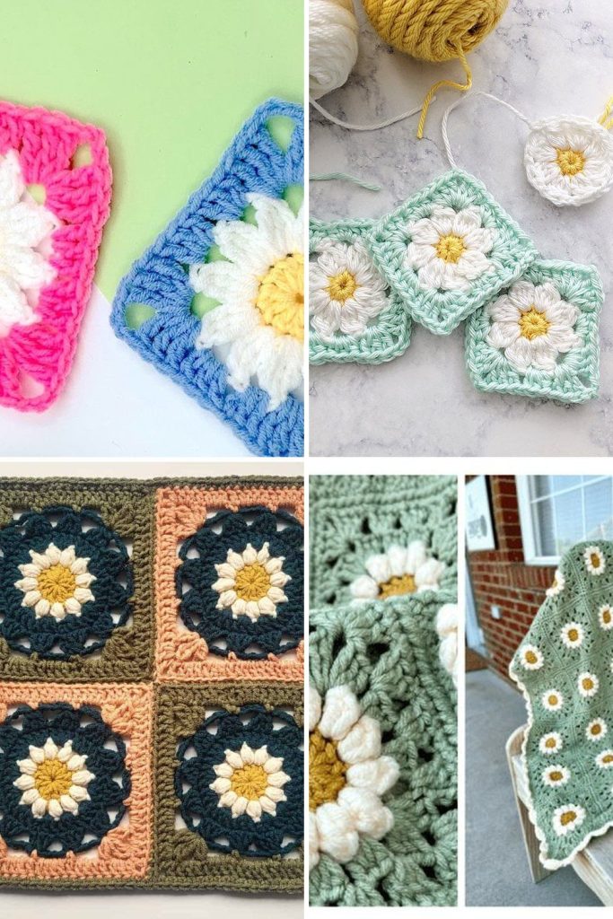 12 Daisy Granny Square Free Patterns