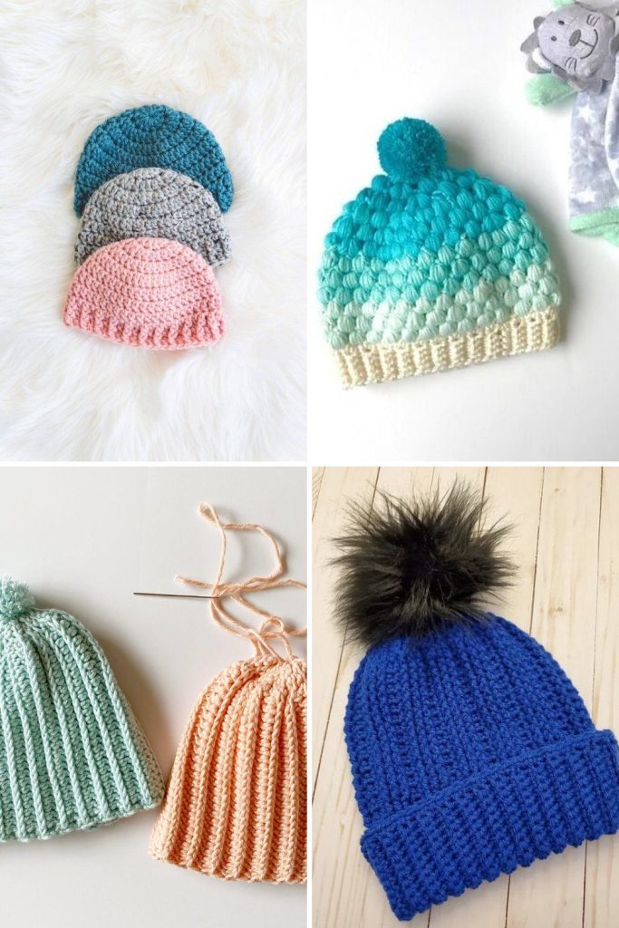 15 Crochet Baby Hat Free Patterns