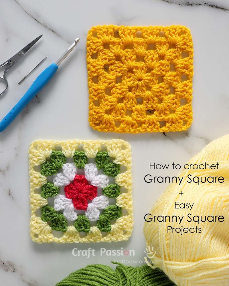 How to Crochet a Classic Granny Square free crochet pattern by Joanne Loh