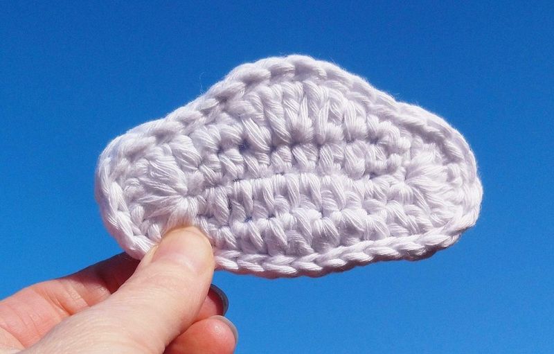 Cloud Applique free crochet pattern by Jan