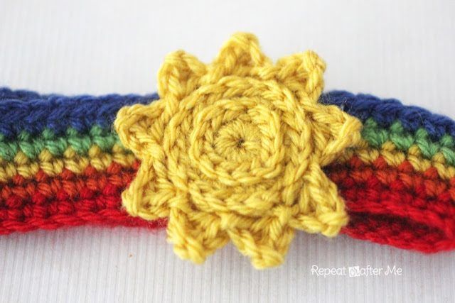 Crochet Sun free crochet pattern by Sarah