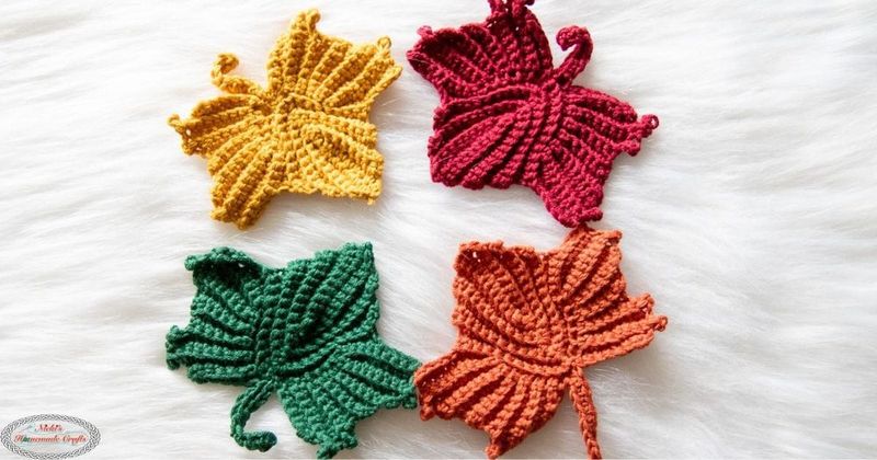 Maple Leaf free crochet pattern by Nicole Riley