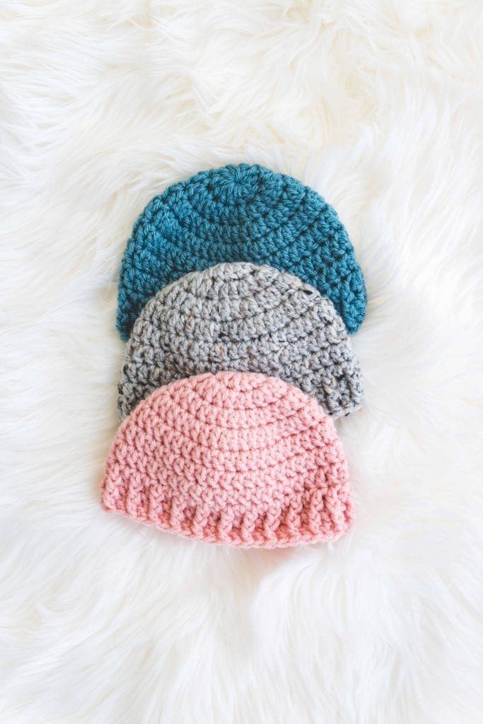 The Parker Crochet Baby Hat free crochet pattern by Ashleigh