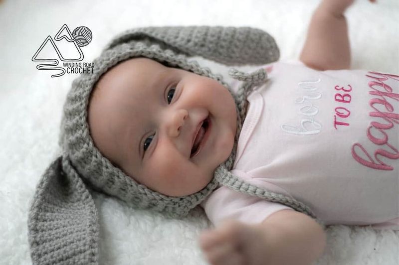 Crochet Bunny Bonnet free crochet pattern by Lindsey