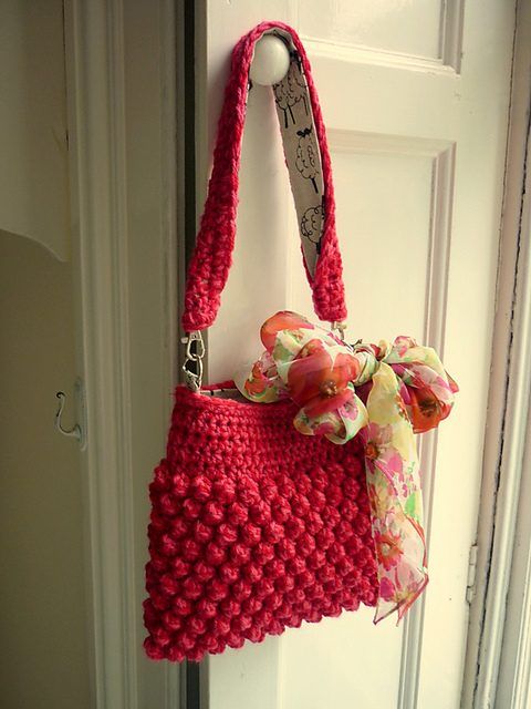 Raspberry Bag free crochet pattern by P.S. I crochet