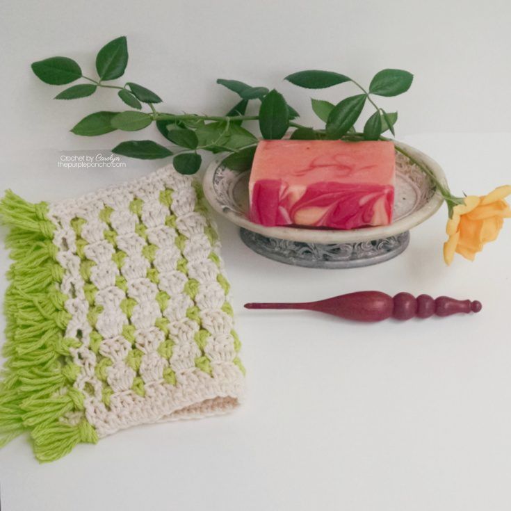 Block Stitch Dishcloth free crochet pattern by Carolyn Calderon