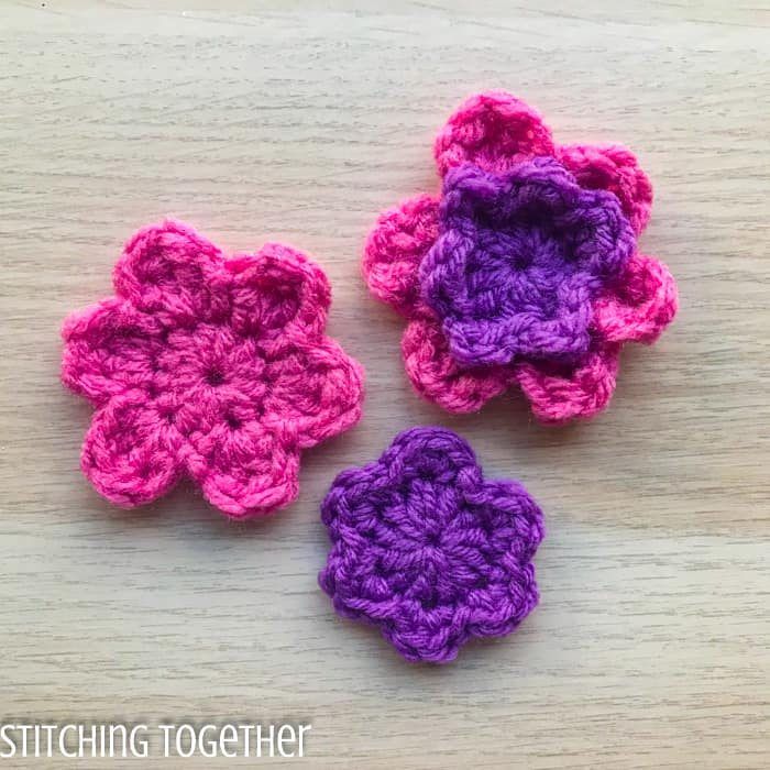 Simple Crochet Flower Patterns (3 in 1) free crochet pattern by Jessica Underwood