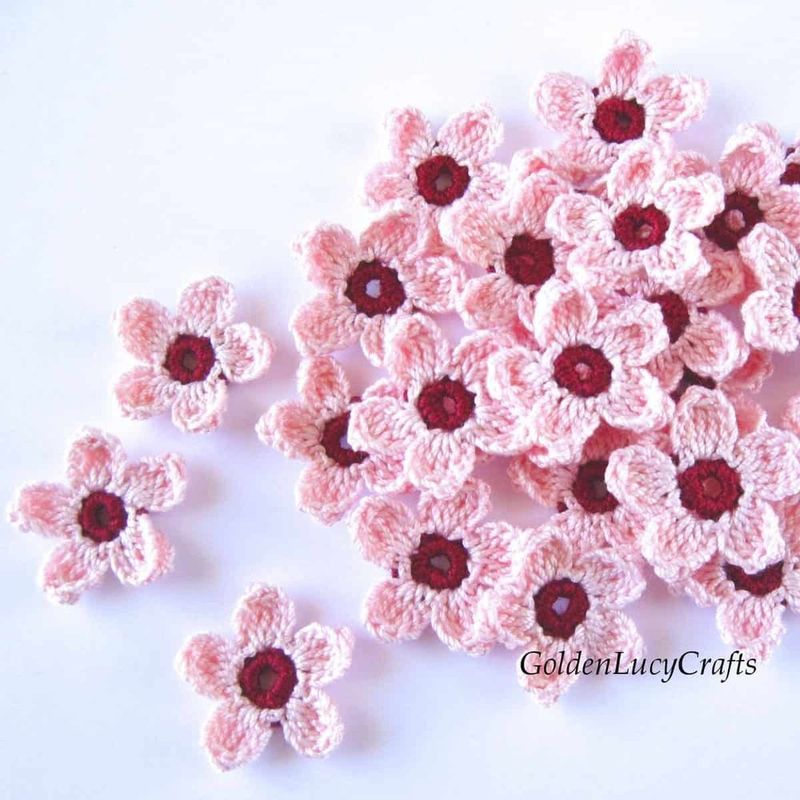 Cherry Blossoms free crochet pattern by Olena
