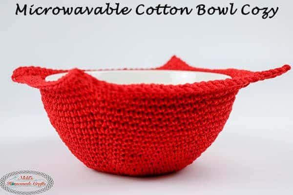 Cotton Crochet Bowl Cozy free crochet pattern by Nicole Riley